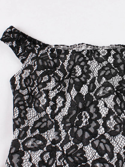 Robe Vintage Noire Argent - Louise Vintage