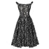 Robe Vintage Noire Argent - Louise Vintage