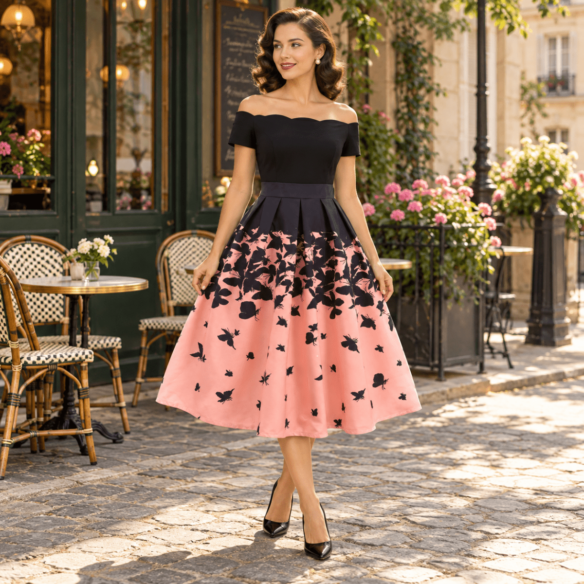 Robe Vintage Papillons - Louise Vintage
