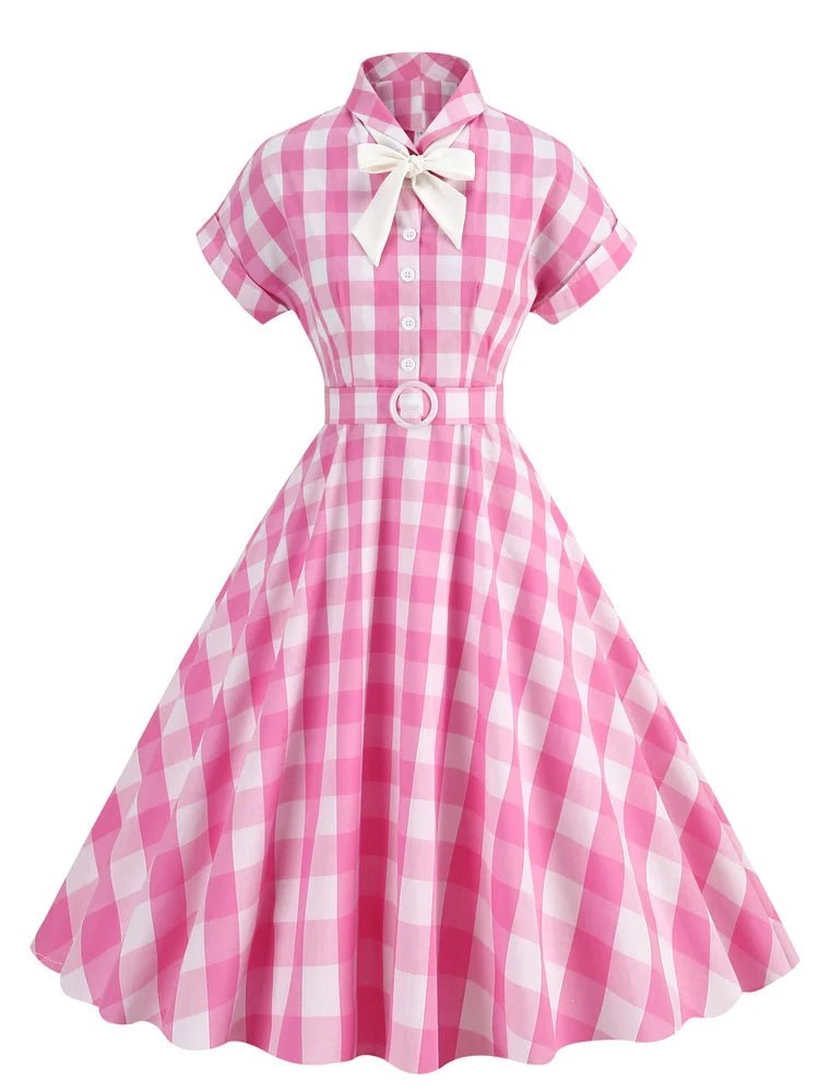 Robe Vintage Pin Up Damier - Louise Vintage