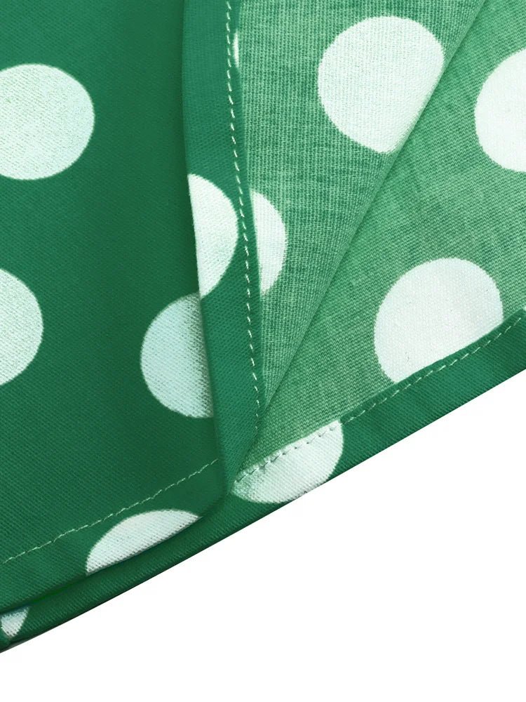 Robe Vintage Pois Verte - Louise Vintage