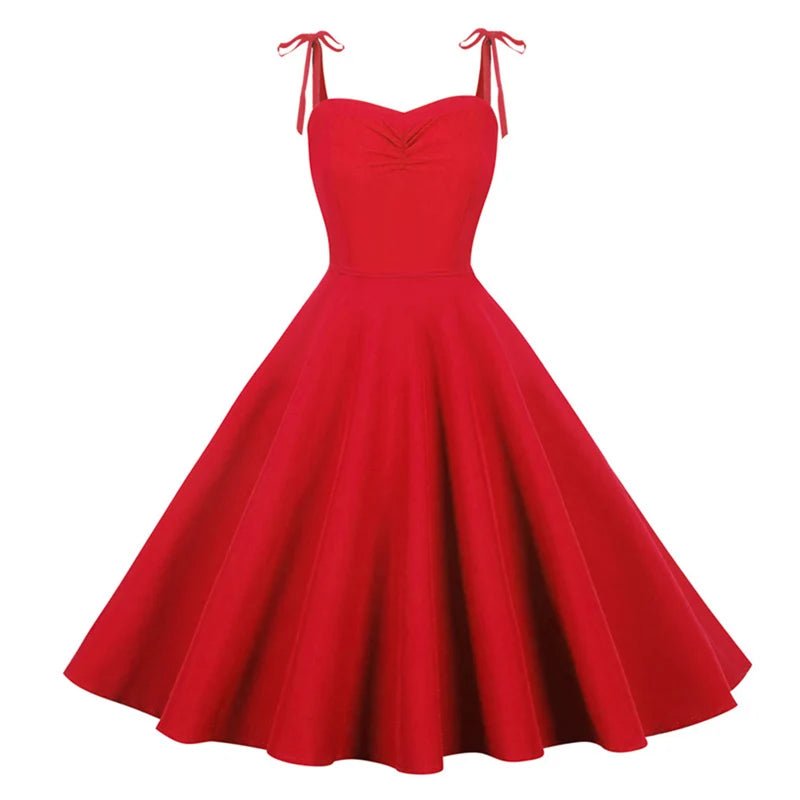Robe Vintage Pour Mariage Rouge - Louise Vintage