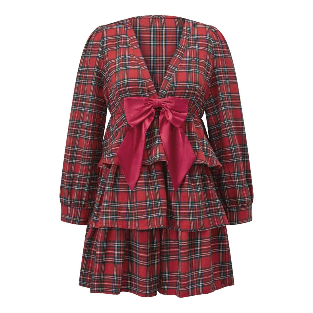 Robe Vintage Rayée Rouge et Noir - Louise Vintage