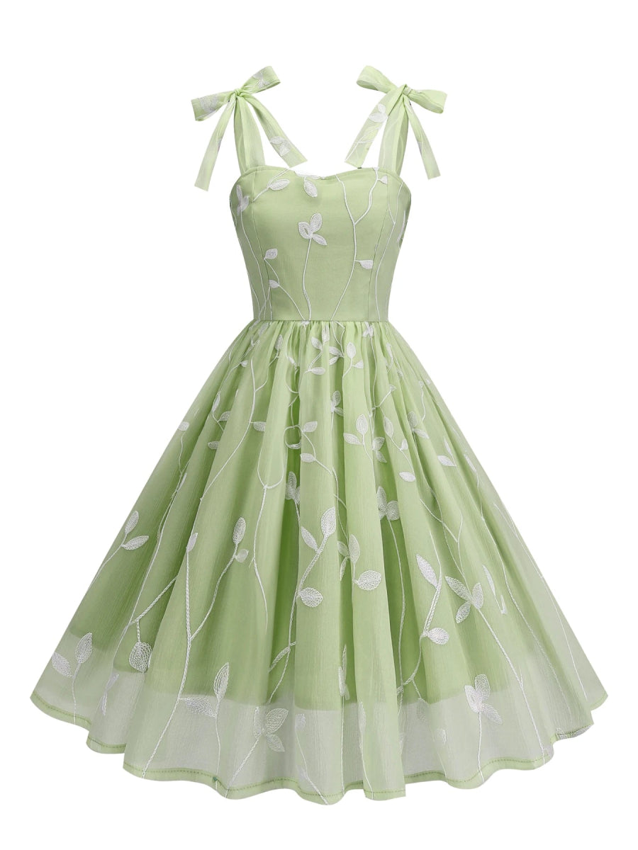 Robe Vintage Récéption Verte - Louise Vintage