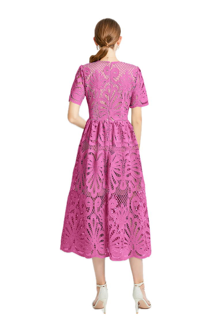 Robe Vintage Rose Poudré - Louise Vintage