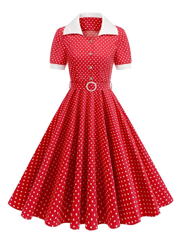 Robe Vintage Rouge Passion - Louise Vintage