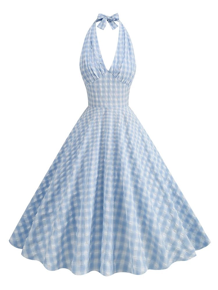 Robe Vintage Sans Manches Bleu - Louise Vintage