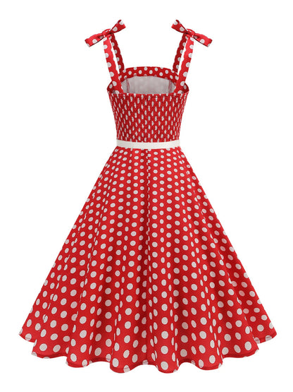 Robe Vintage Sans Manches Rouge - Louise Vintage