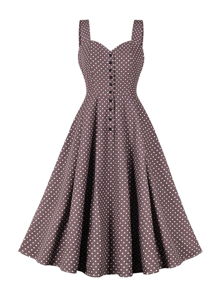 Robe vintage soirée manches longues violet - Louise Vintage