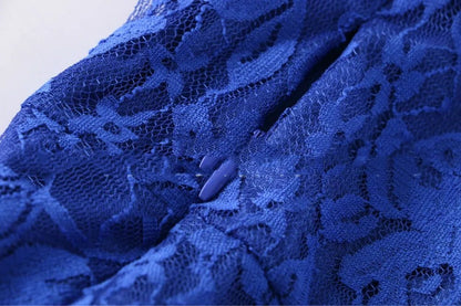 Robe Vintage Taille Haute Bleu - Louise Vintage