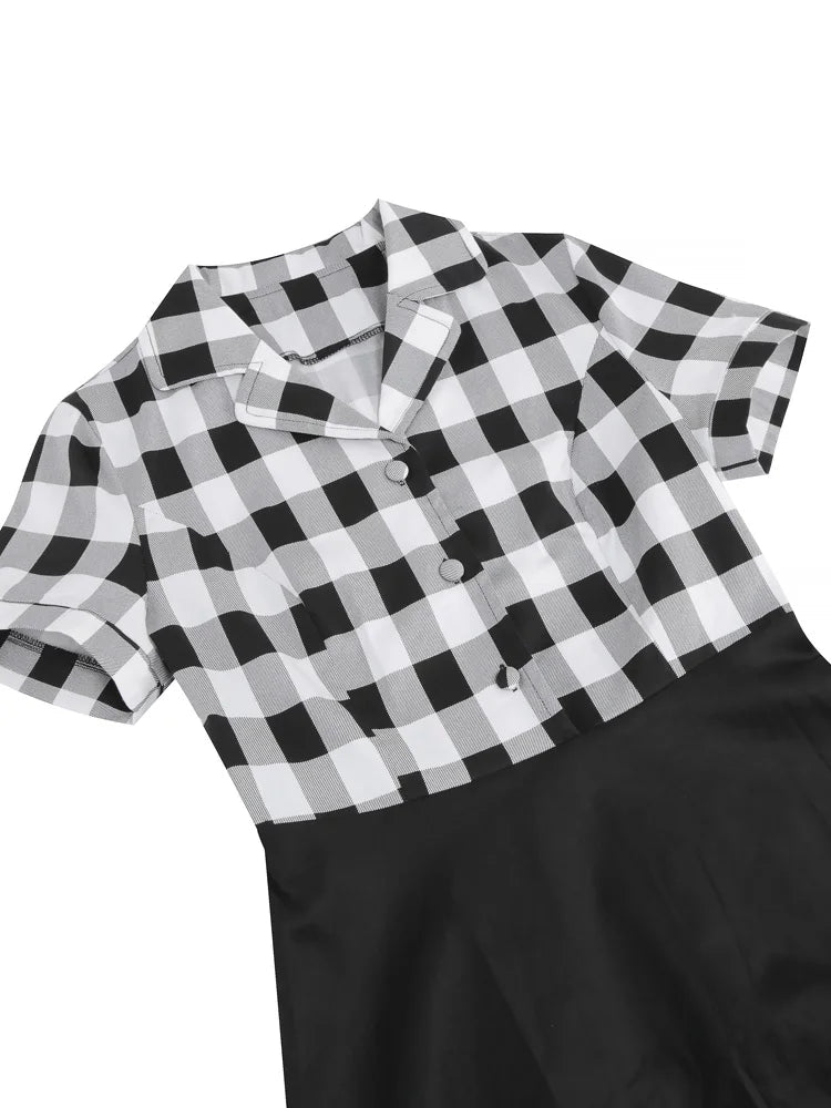 Robe Vintage Tendance Noir - Louise Vintage