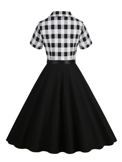 Robe Vintage Tendance Noir - Louise Vintage