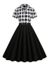 Robe Vintage Tendance Noir - Louise Vintage