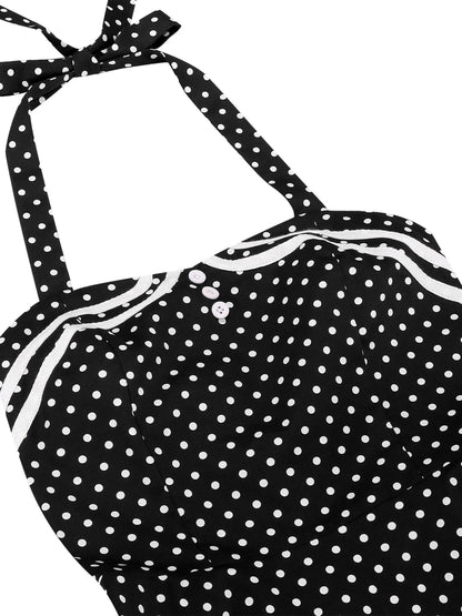 Robe Vintage Trapeze Noir - Louise Vintage