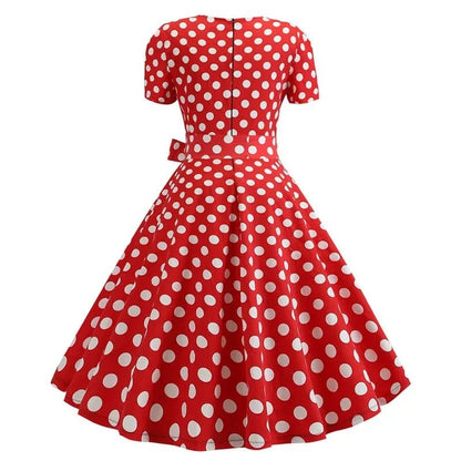 Robe Vintage Trapeze Rouge - Louise Vintage