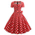 Robe Vintage Trapeze Rouge - Louise Vintage
