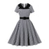 Robe Vintage Vichy Noire et Blanche - Louise Vintage