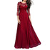 Robe Vintage Voile Bordeaux - Louise Vintage