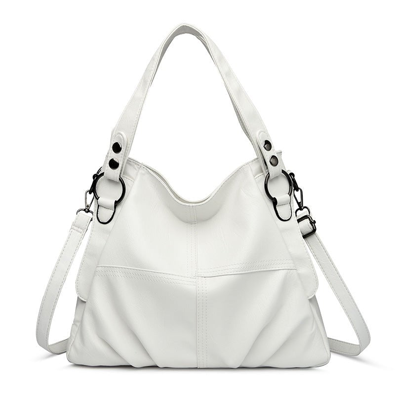 Sac à Main Cuir Vintage Femme Blanc - Louise Vintage