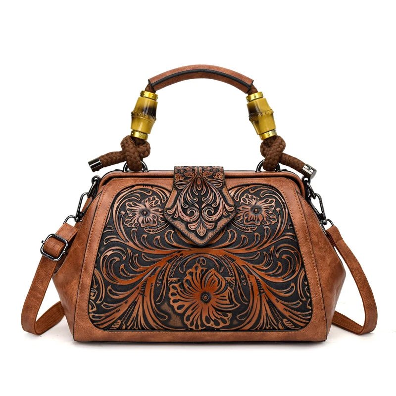 Sac à Main Style Vintage Marron - Louise Vintage