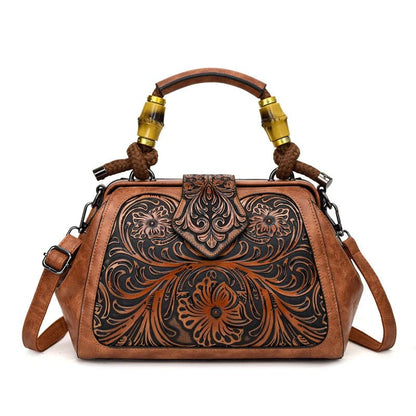Sac à Main Style Vintage Marron - Louise Vintage