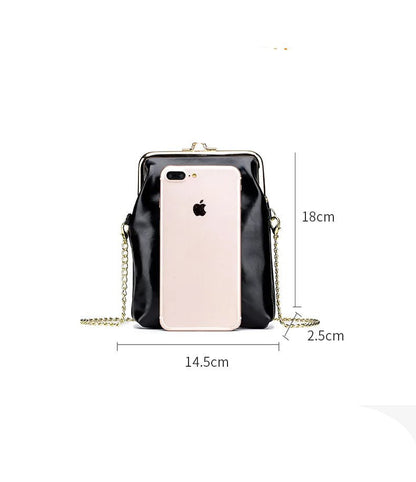 Sac à Main Vintage Cuir Pas Cher Noir - Louise Vintage
