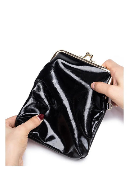 Sac à Main Vintage Cuir Pas Cher Noir - Louise Vintage