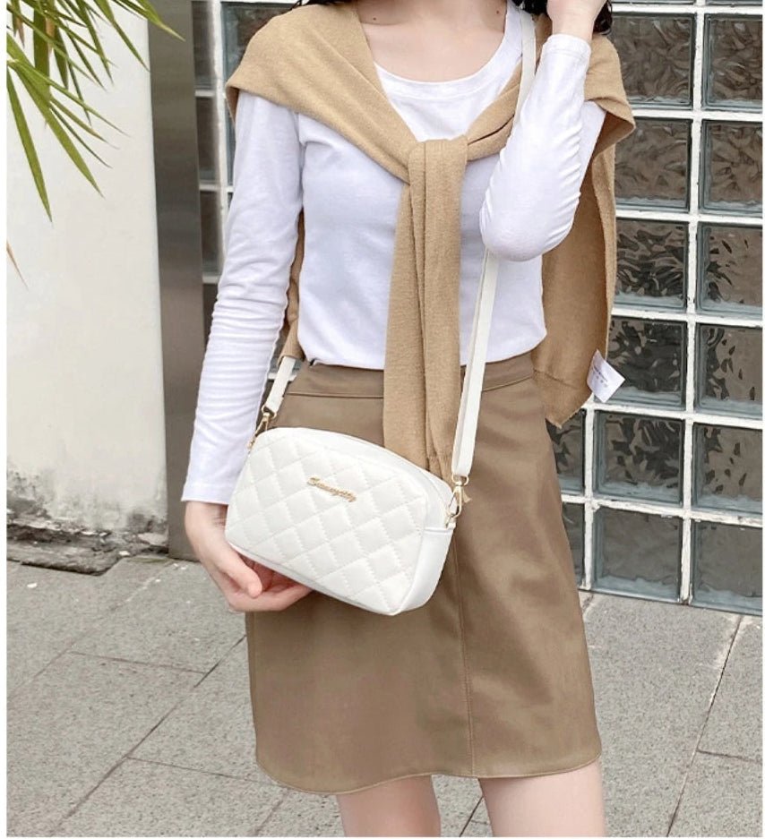 Sac à Main Vintage en Cuir Blanc - Louise Vintage
