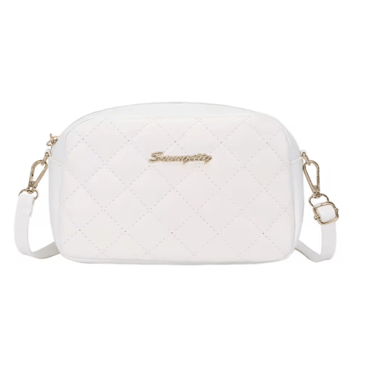 Sac à Main Vintage en Cuir Blanc - Louise Vintage