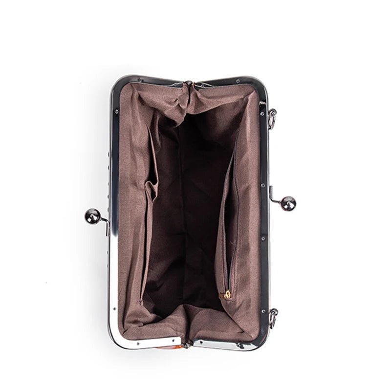 Sac à Main Vintage en Cuir Noir - Louise Vintage