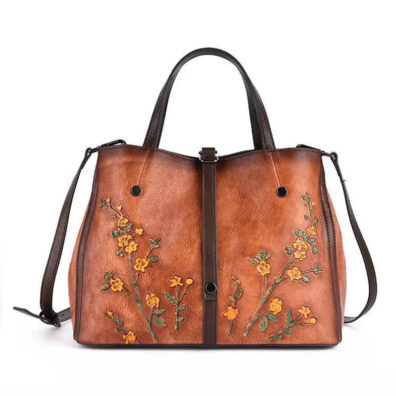 Sac de Cours Vintage Femme Foncé - Louise Vintage