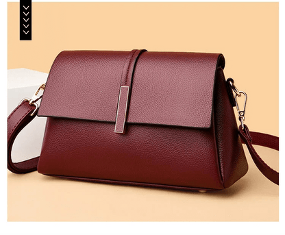 Sac Femme Cuir Vintage Bordeaux - Louise Vintage