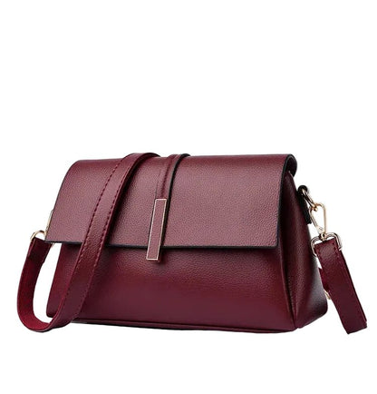 Sac Femme Cuir Vintage Bordeaux - Louise Vintage