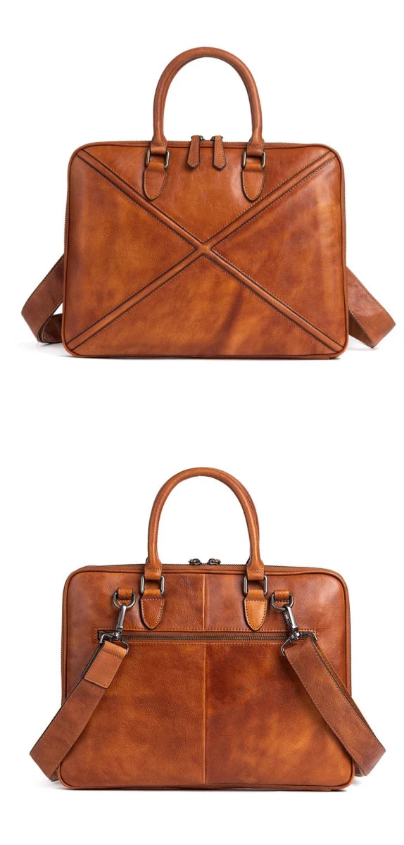 Sac PC Vintage 13 Pouces Marron - Louise Vintage