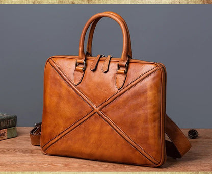 Sac PC Vintage 13 Pouces Marron - Louise Vintage