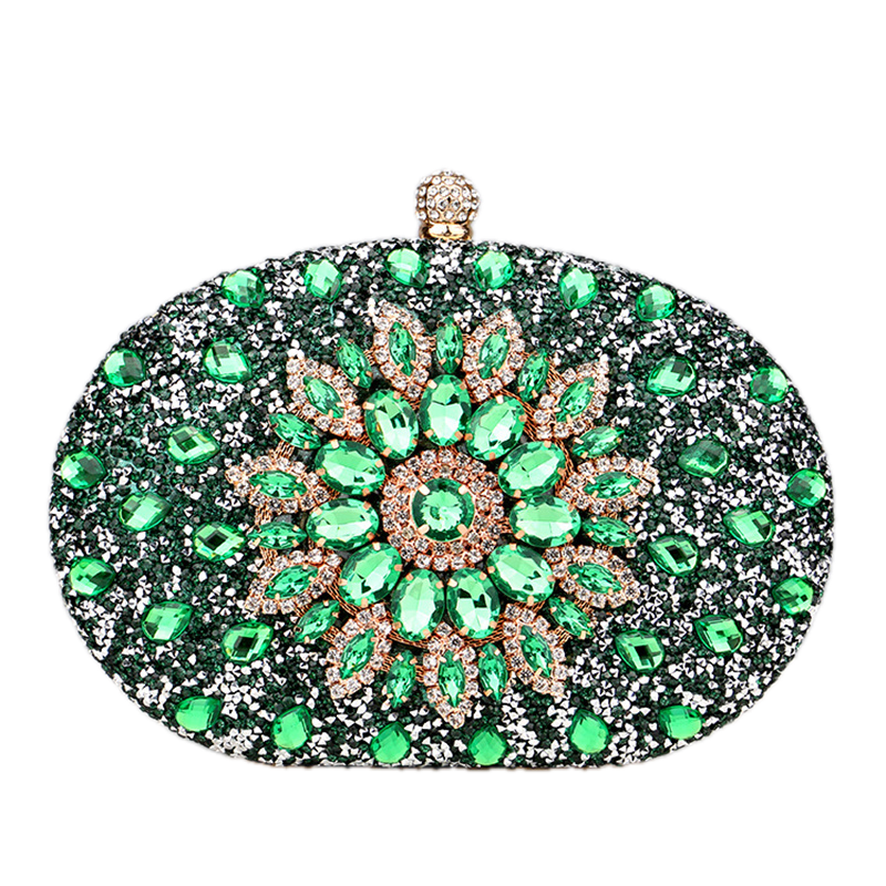Sac Soirée Pochette Vintage Vert - Louise Vintage