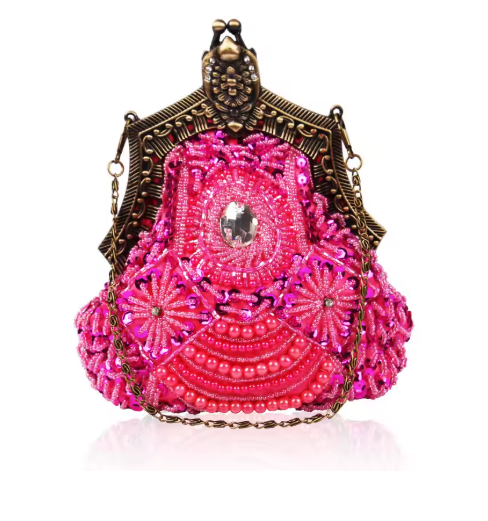 Sac Vintage Années 20 Luxe Violet - Louise Vintage