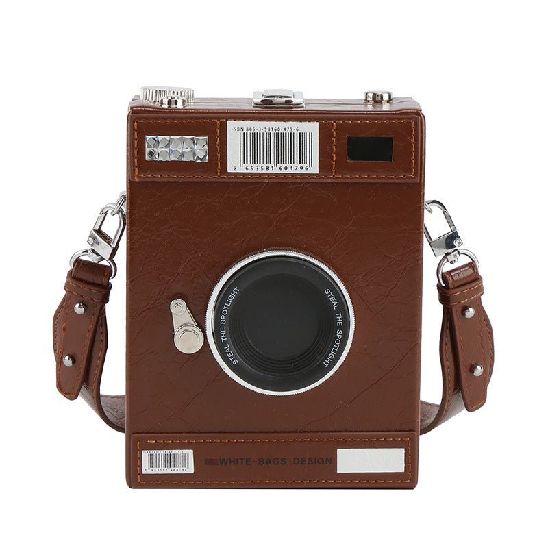 Sac Vintage Camera Marron - Louise Vintage