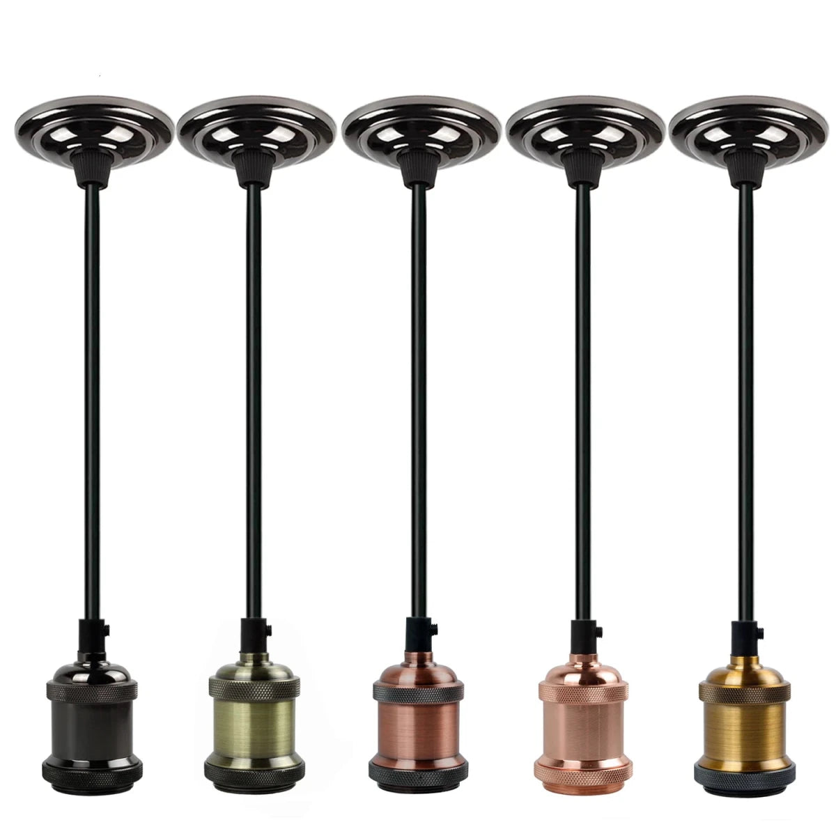 Suspension Rétro Vintage Bronze Rouge - Louise Vintage