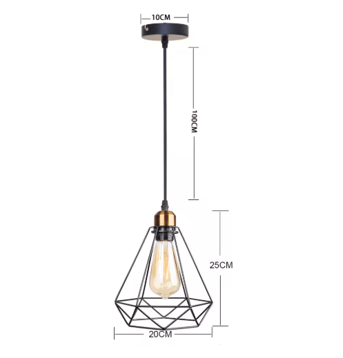 Suspension Vintage Grille Loft - Louise Vintage