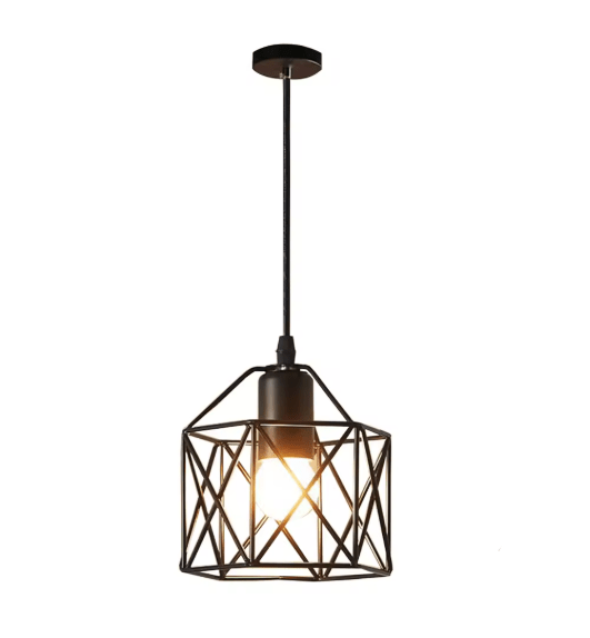 Suspension Vintage Grille Noir - Louise Vintage