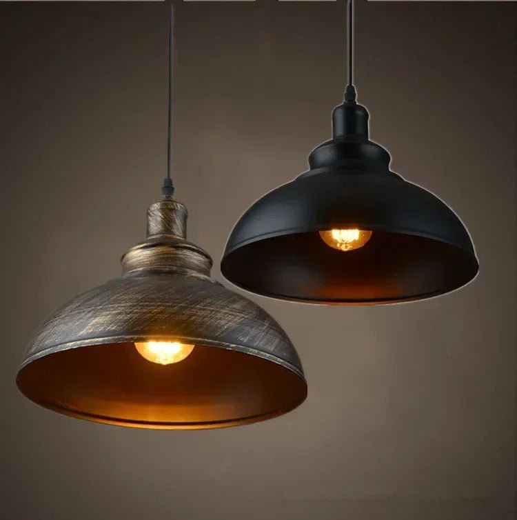Suspension Vintage Industriel Argent - Louise Vintage