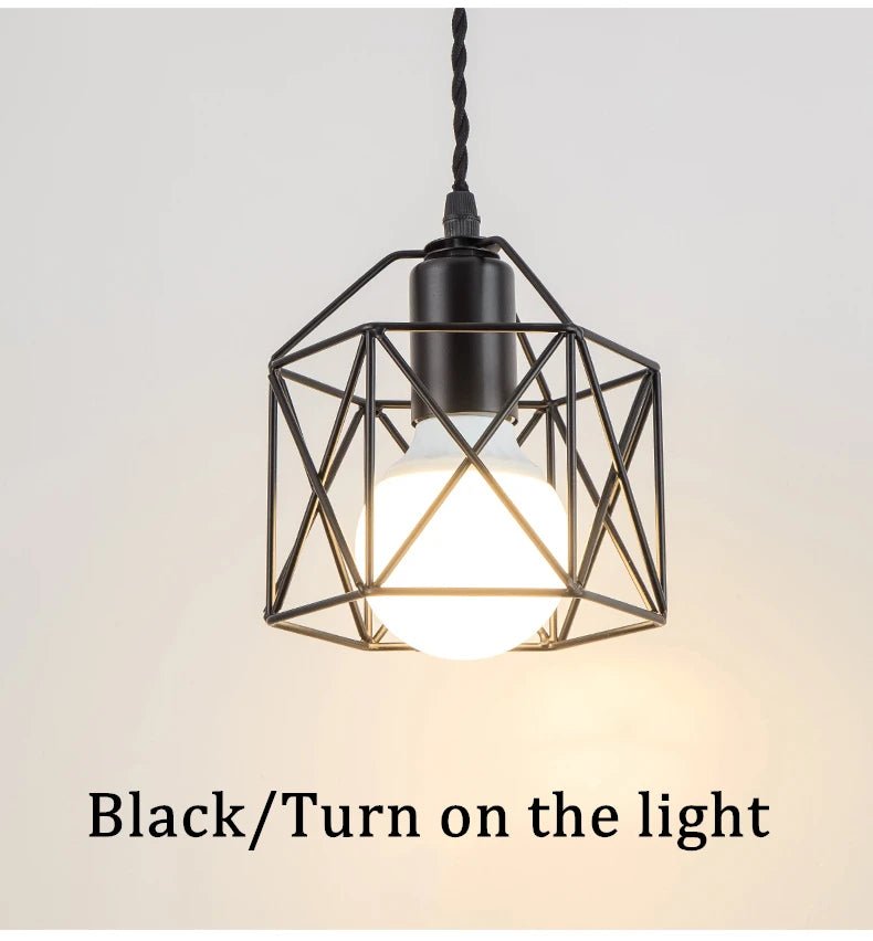 Suspension Vintage Simple Noir - Louise Vintage