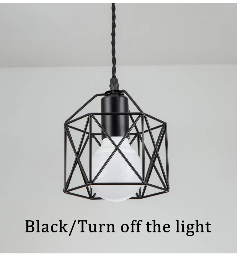 Suspension Vintage Simple Noir - Louise Vintage