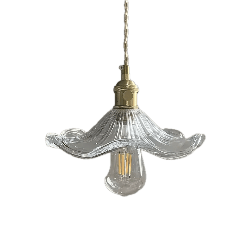 Suspension Vintage Verre Blanc - Louise Vintage
