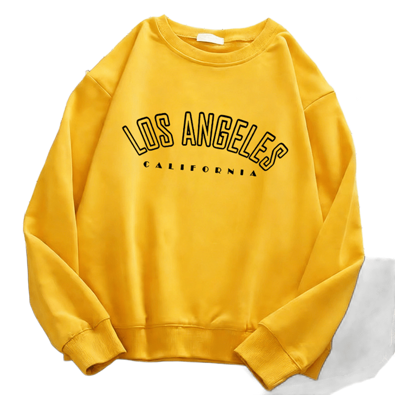 Sweat Vintage Los Angeles Jaune - Louise Vintage