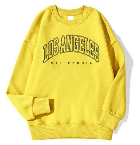 Sweat Vintage Los Angeles Jaune - Louise Vintage