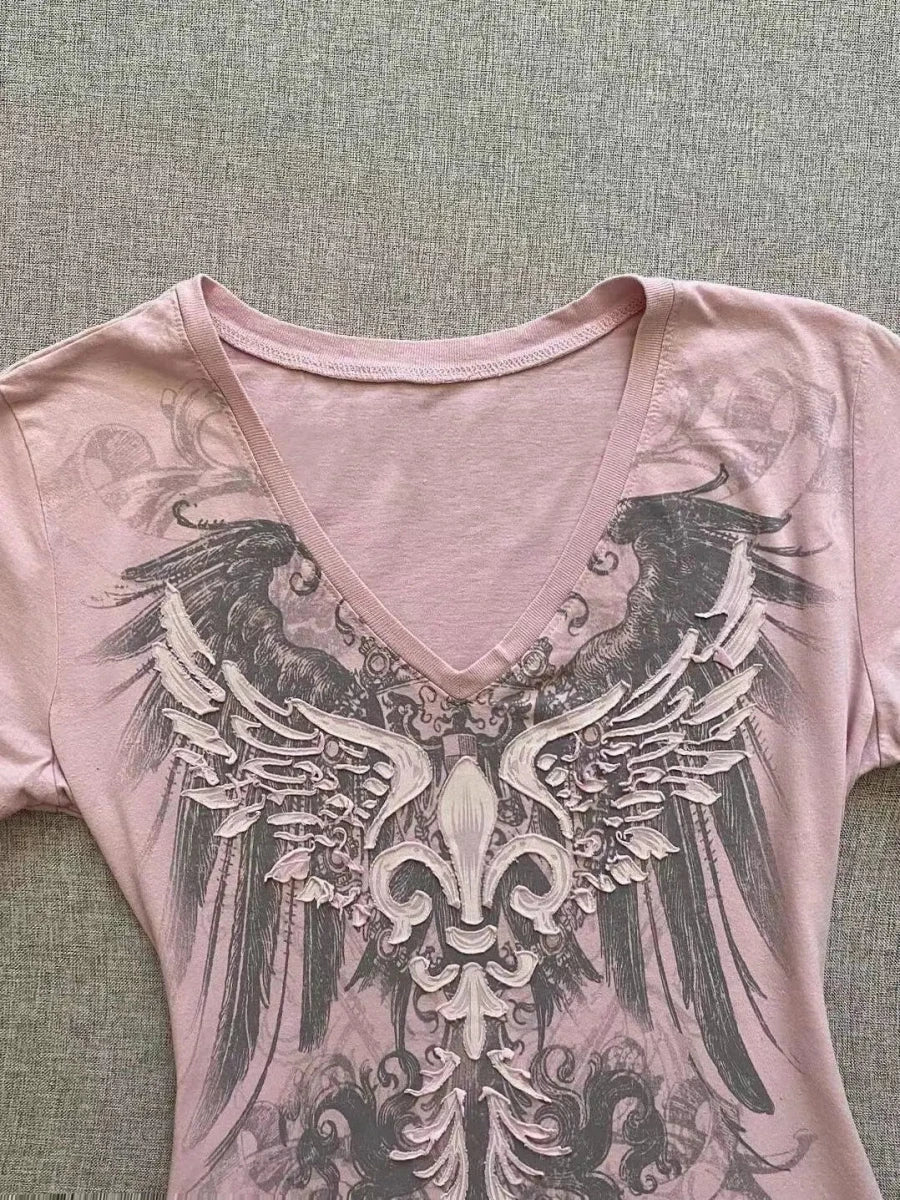 T Shirt Rétro Femme Rock Rose - Louise Vintage