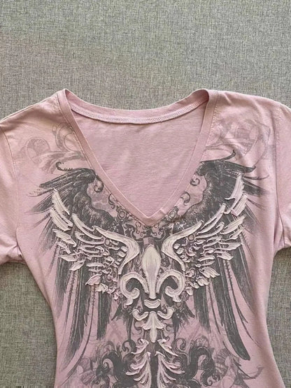 T Shirt Rétro Femme Rock Rose - Louise Vintage