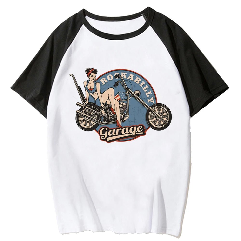 T Shirt Vintage Rockabilly Rouge - Louise Vintage